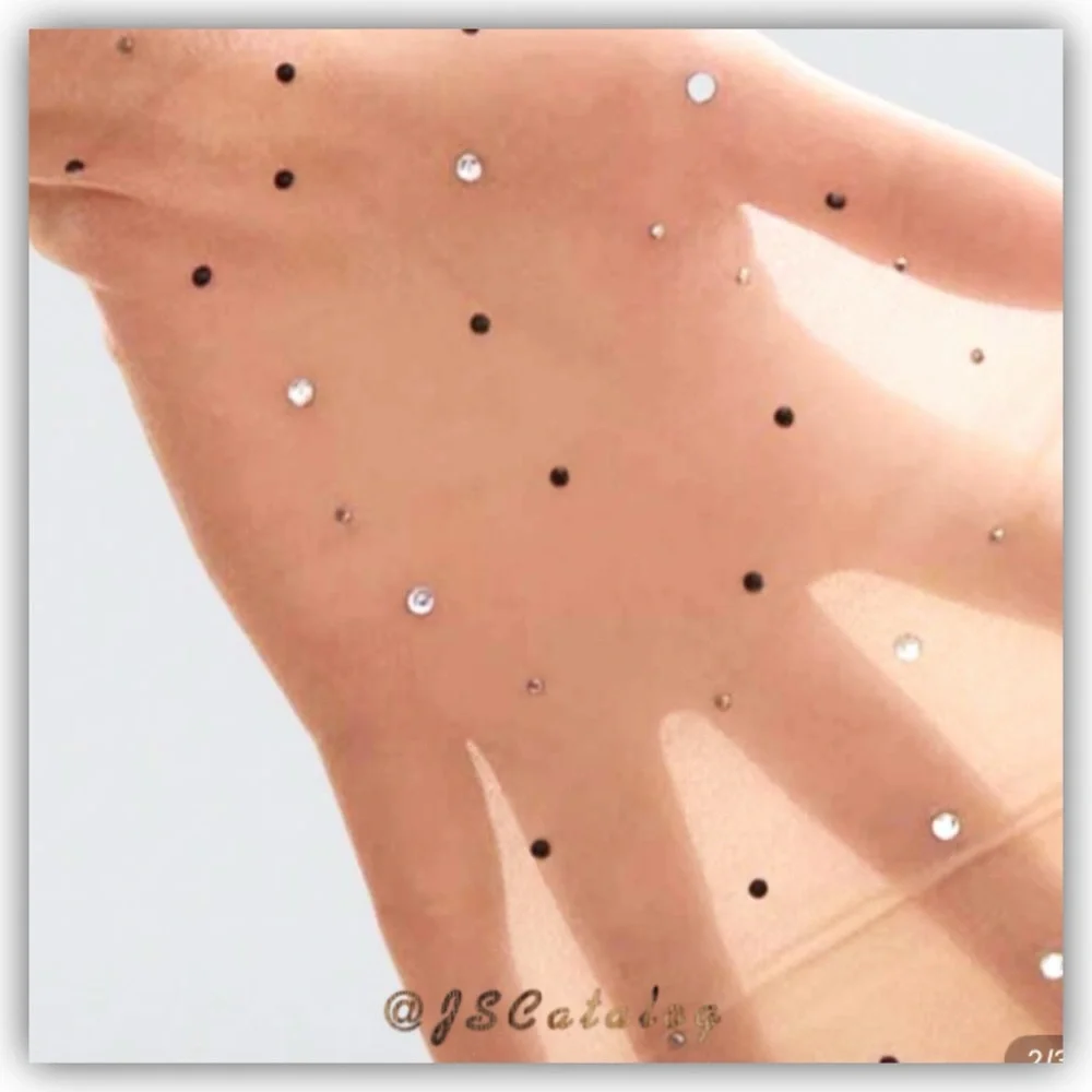 JSCatalog Sparkling Rhinestone Tights - Picture 3 of 3
